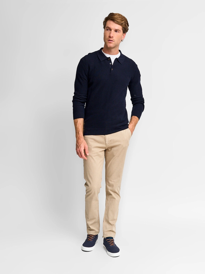 SWEATER HOMBRE MARQUIS ALGODÓN CUELLO POLO TEXTURA - 4