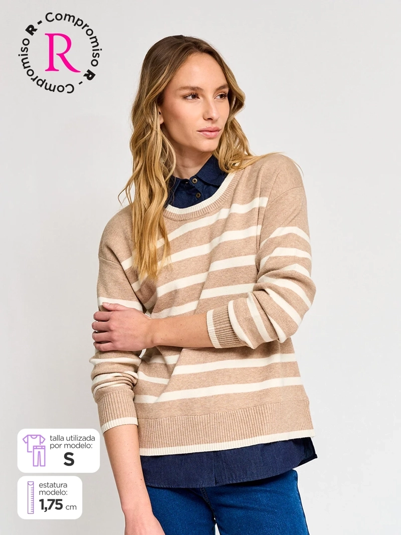 SWEATER MUJER REGATTA MANGA LARGA TWINSET - 1