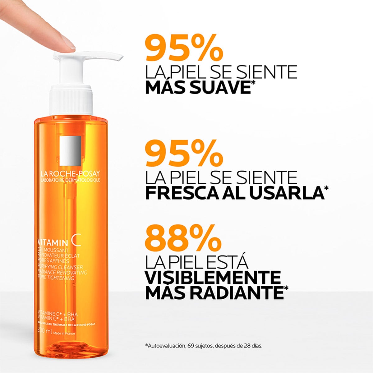 LIMPIADOR LA ROCHE POSAY VITAMIN C 200ML - 4