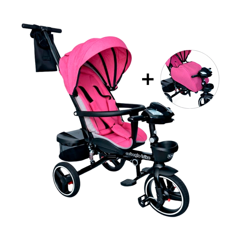 TRICICLO COCHE CUNA BEBEGLO BT 360 RS4090               - 1