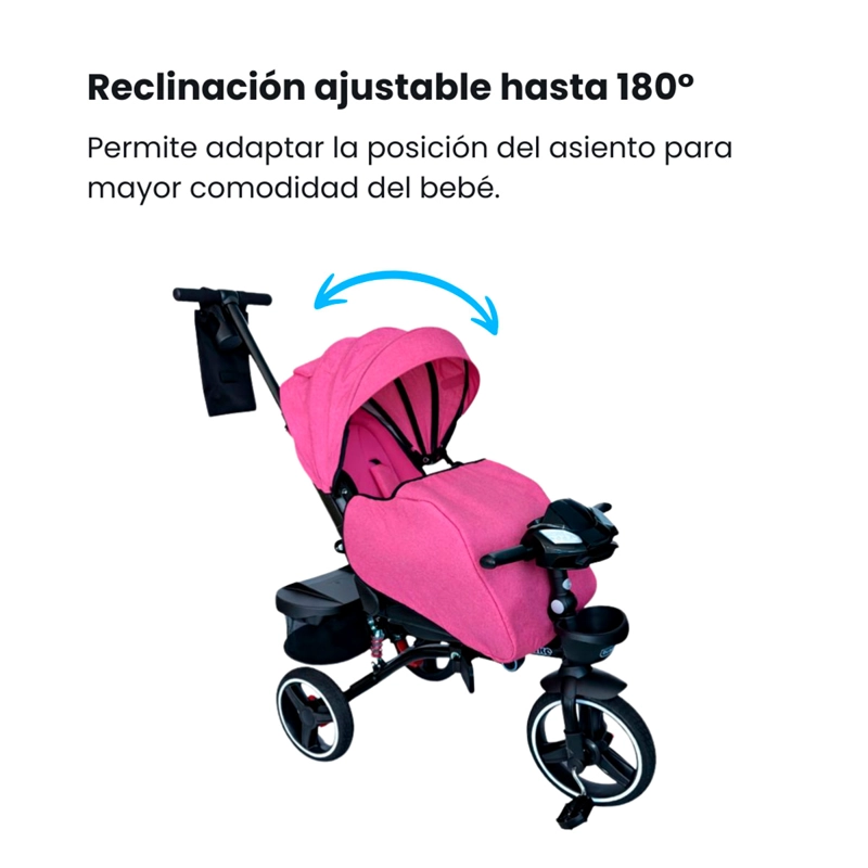 TRICICLO COCHE CUNA BEBEGLO BT 360 RS4090               - 2