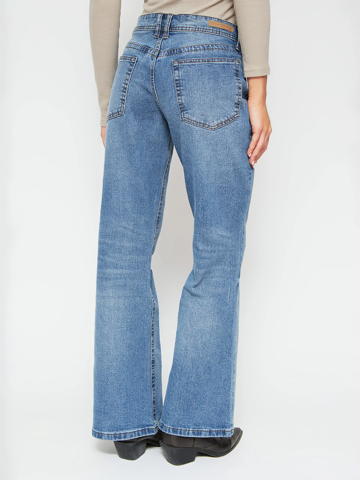 JEANS MUJER INDEX ALGODÓN RELAX FLARE - 3