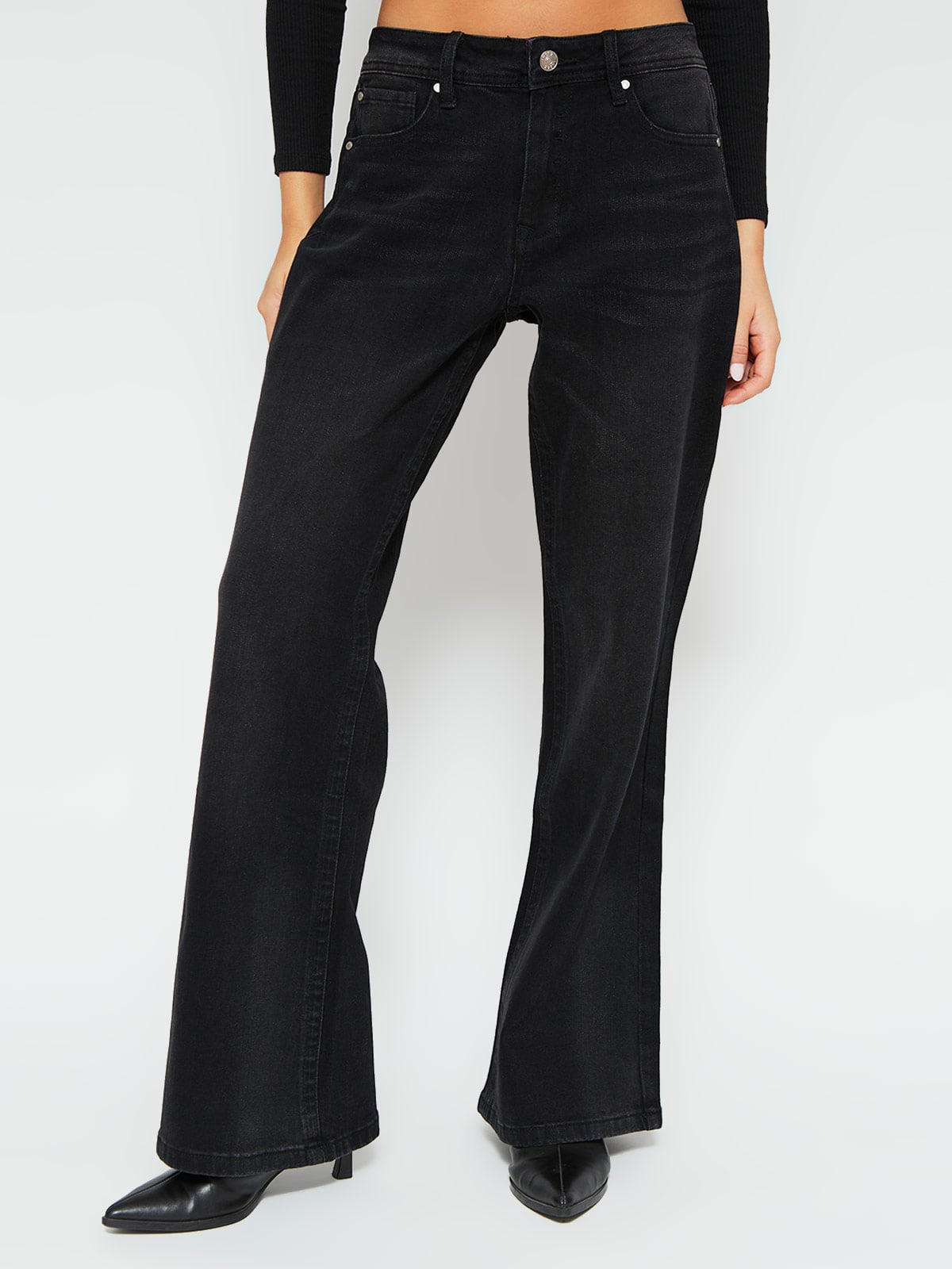 JEANS MUJER INDEX ALGODÓN RELAX FLARE - 2
