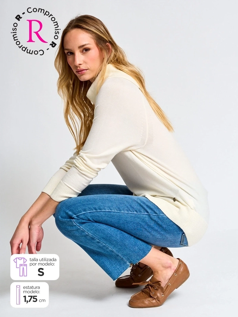 SWEATER MUJER AZIZ CUELLO TORTUGA - 1