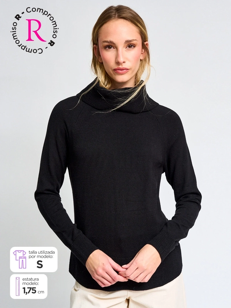 SWEATER MUJER AZIZ CUELLO TORTUGA - 1