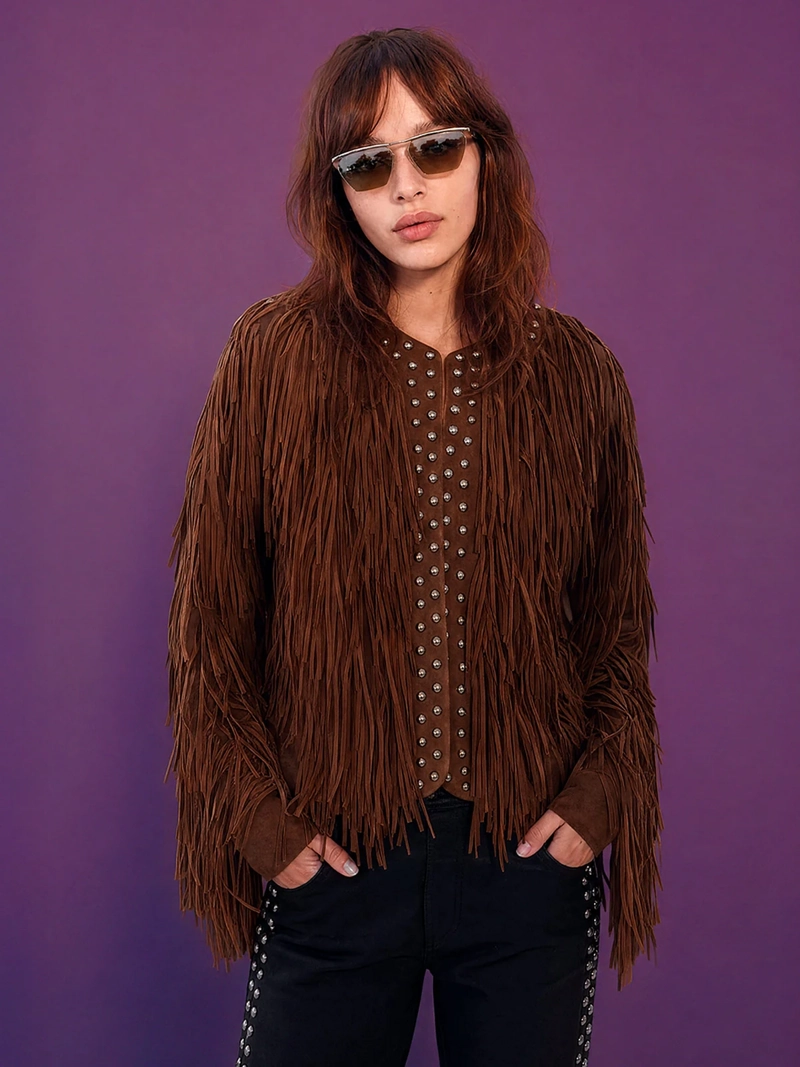 CHAQUETA MUJER MARIA CHER X MARQUIS FLECOS SUEDE - 1