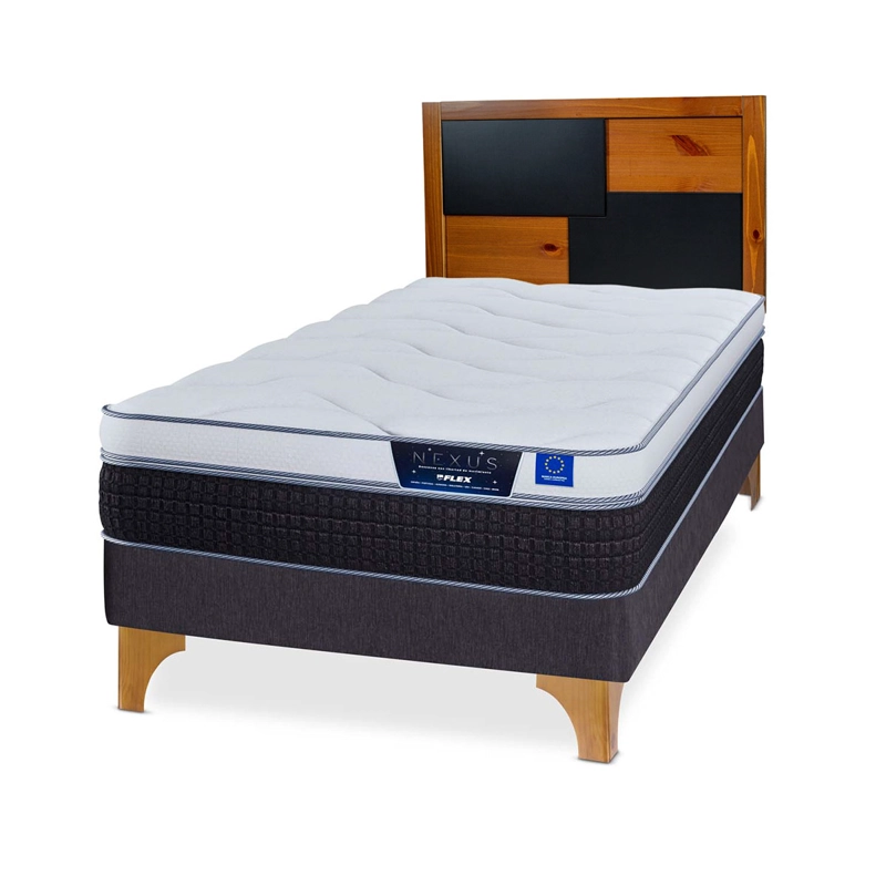 CAMA EUROPEA FLEX NEXUS 1.5 PLAZAS + RESPALDO COLONIA - 1