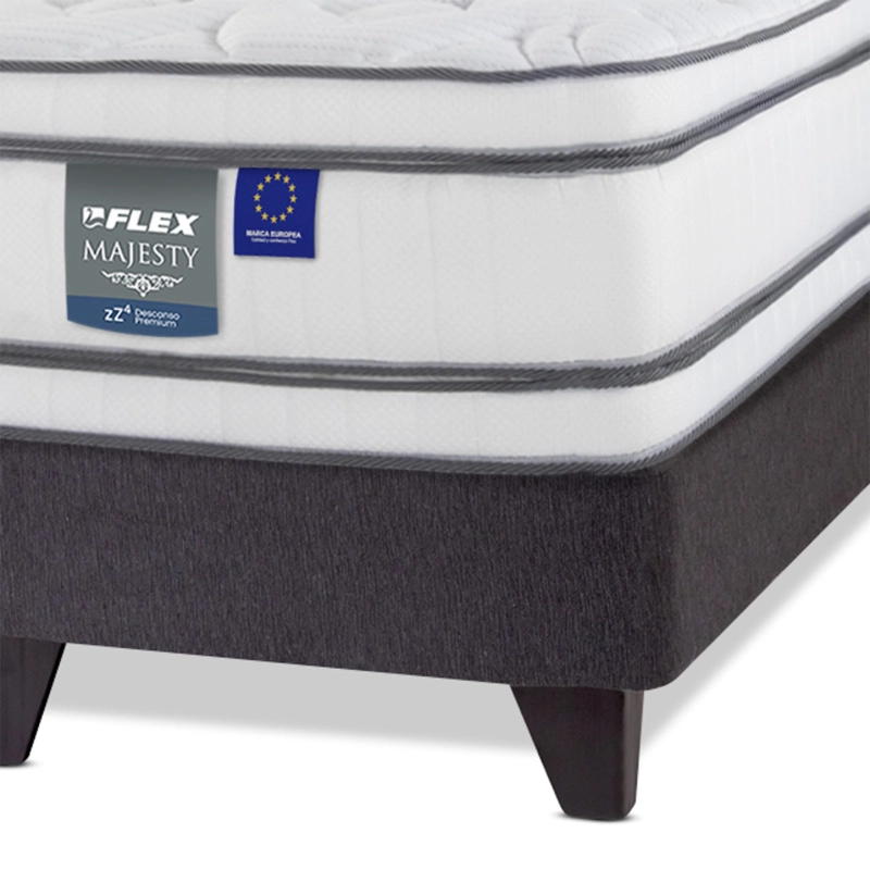 CAMA EUROPEA FLEX MAJESTY 1.5 PLAZAS + RESPALDO COLONIA - 3