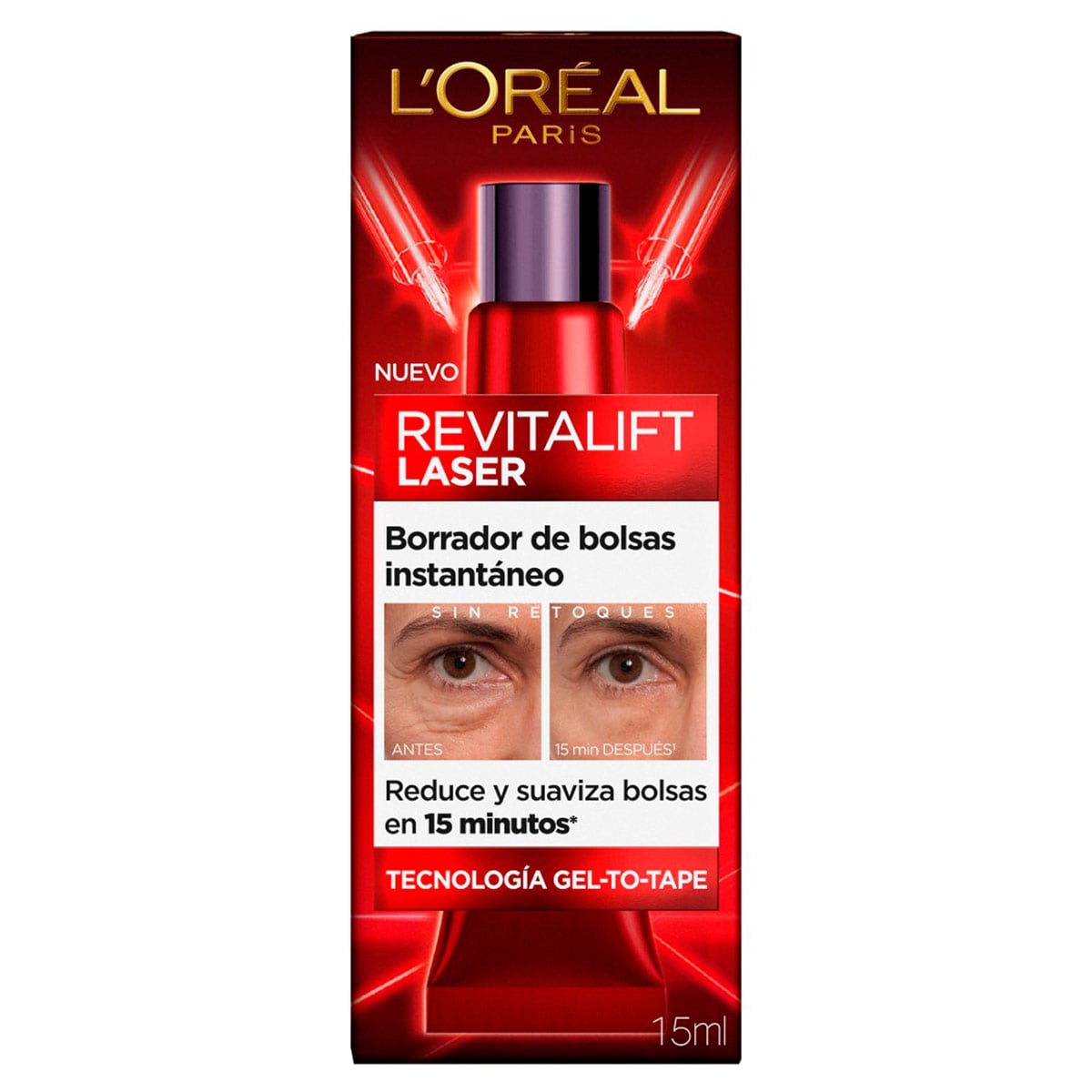 CONTORNO DE OJOS L'ORÉAL PARIS REVITALIFT LASER ANTIEDAD 15 ML - 3