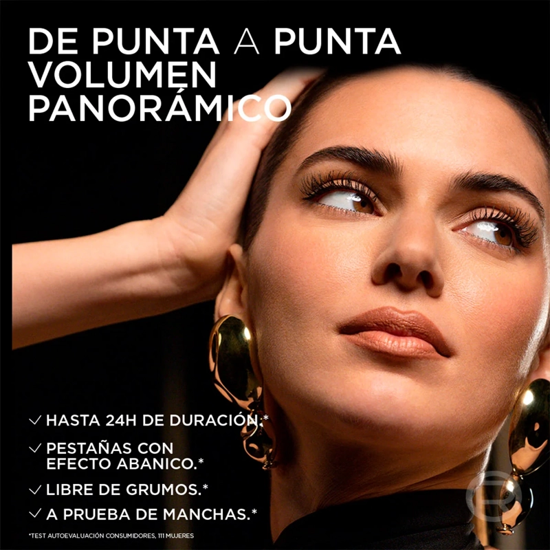 MASCARA DE PESTAÑAS L'ORÉAL PARIS PANORAMA ALL NIGHT BLACK 9.9 ML - 5