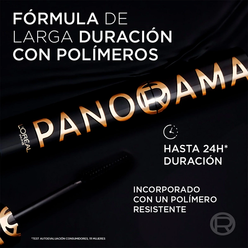 MASCARA DE PESTAÑAS L'ORÉAL PARIS PANORAMA ALL NIGHT BLACK 9.9 ML - 7