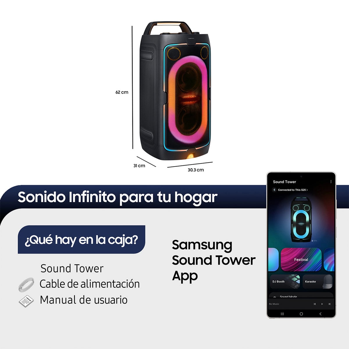 PARLANTE PORTABLE SAMSUNG MX-ST40F - 3