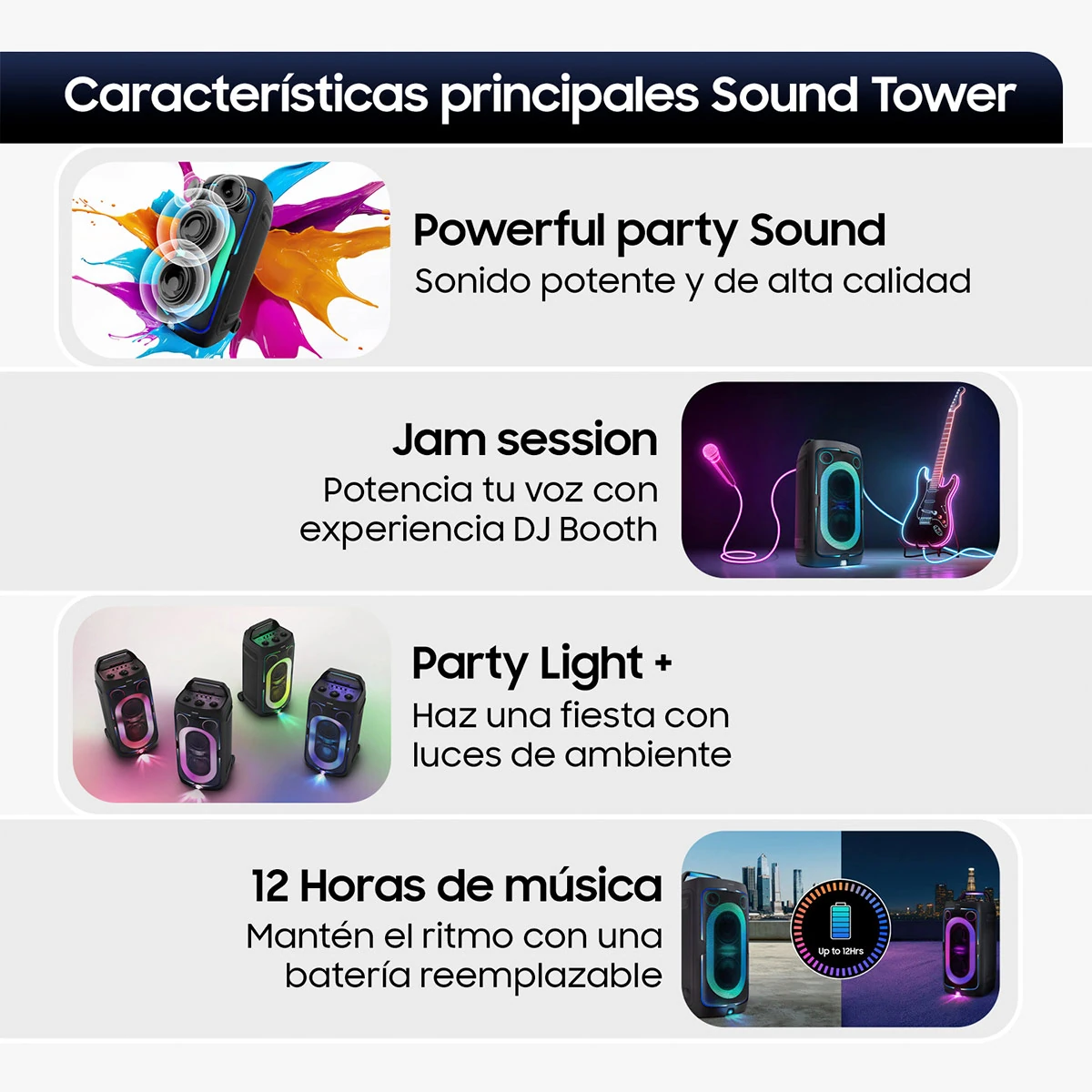 PARLANTE PORTABLE SAMSUNG MX-ST40F - 5