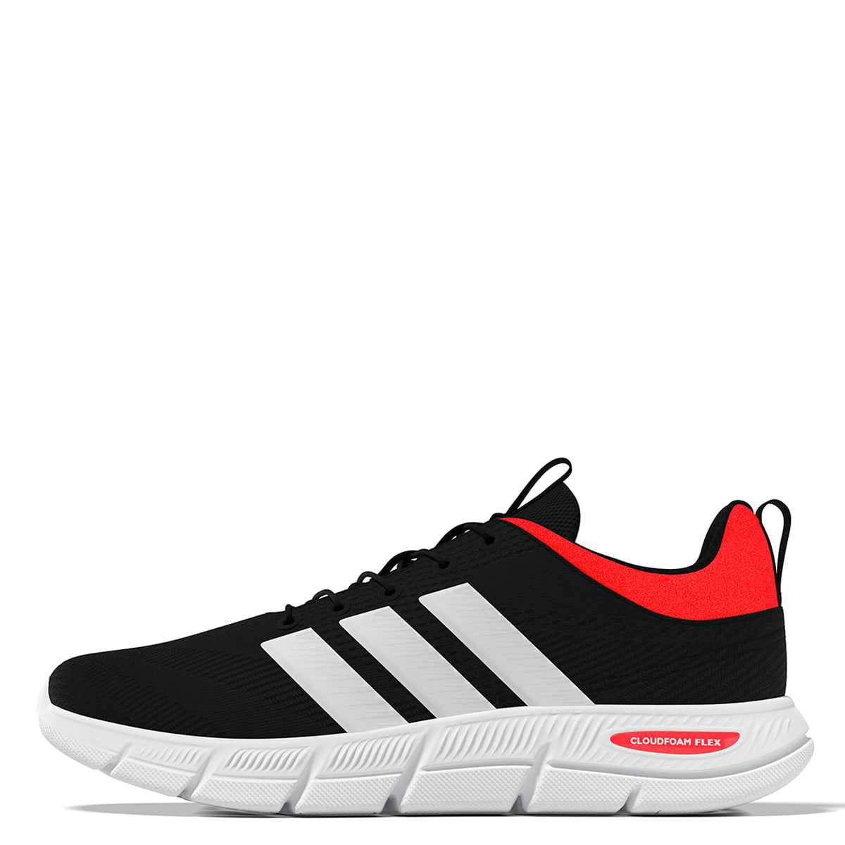 ZAPATILLAS HOMBRE ADIDAS CASUALES NEGRO CLOUDFOAM FLEX - ELASTIC LACES - 1