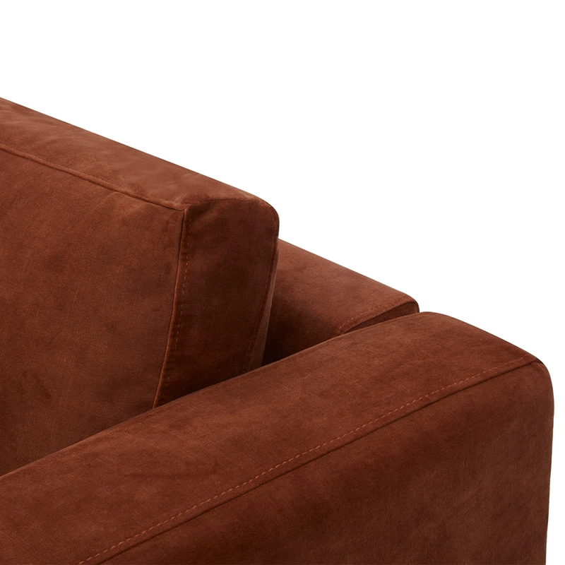 SOFÁ RIPLEY HOME SOLE 3 CUERPOS CAFÉ - 8