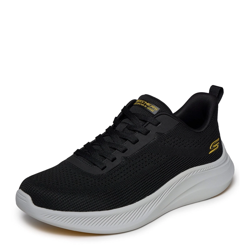 ZAPATILLAS HOMBRE SKECHERS CASUAL NEGRO BOBS MODA FLEX - 3