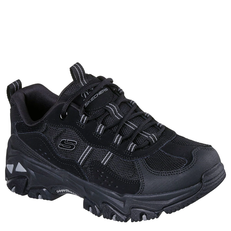 ZAPATILLAS MUJER SKECHERS CASUAL NEGRO D'LITES HIKER - 3