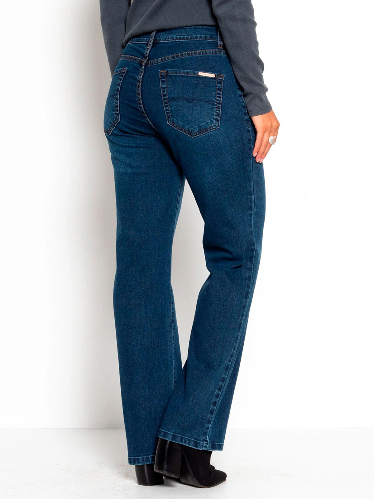 JEANS MUJER WADOS ALGODÓN RECTO TIRO ALTO - 4