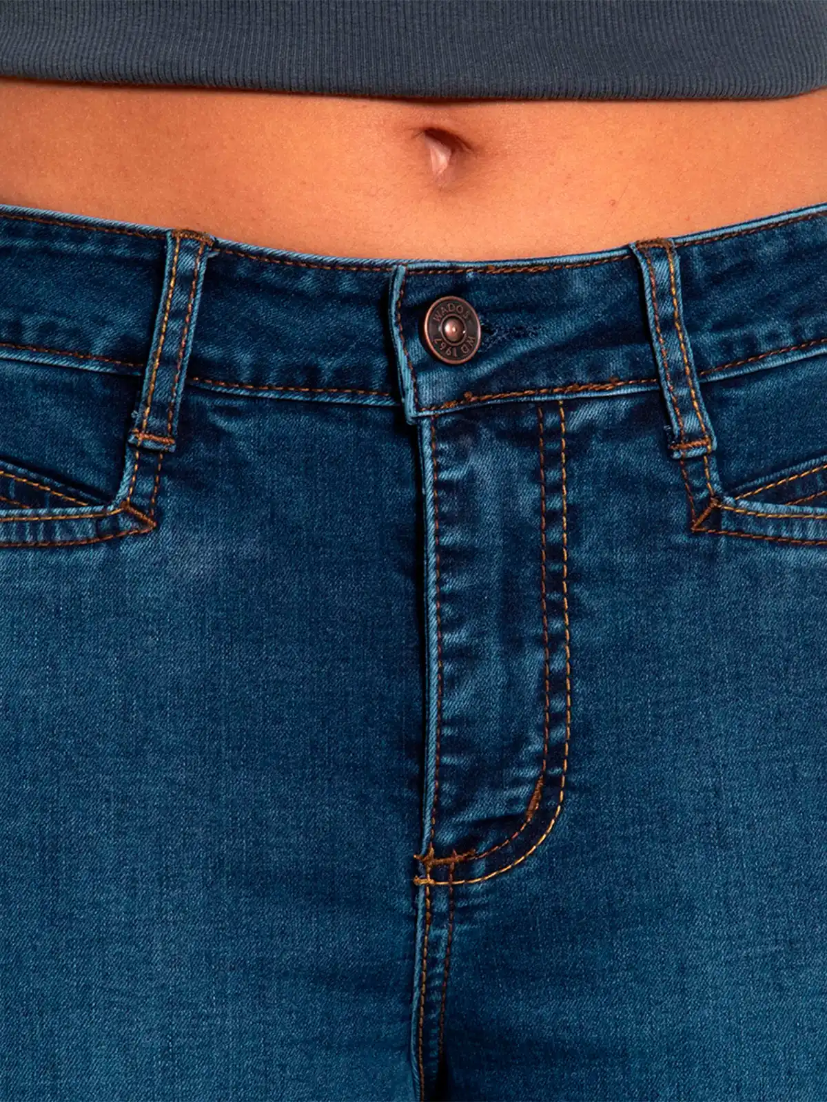 JEANS MUJER WADOS ALGODÓN RECTO TIRO ALTO - 6