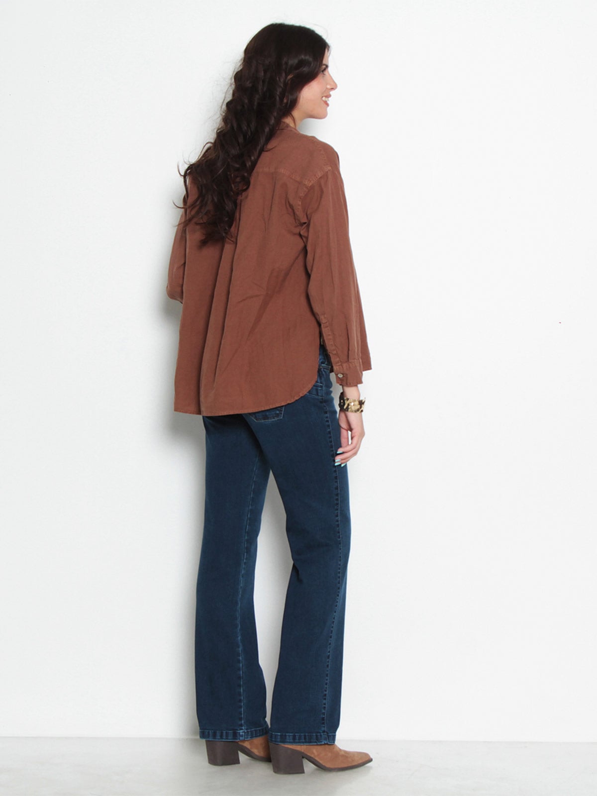 JEANS MUJER WADOS ALGODÓN RECTO TIRO MEDIO PUSH UP - 3