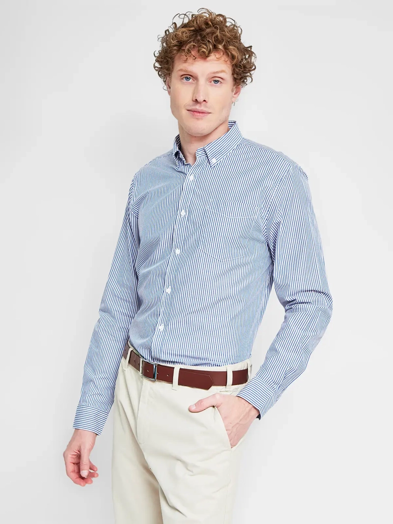 CAMISA HOMBRE REGATTA ALGODÓN MANGA LARGA CUADRO BÁSICO - 1