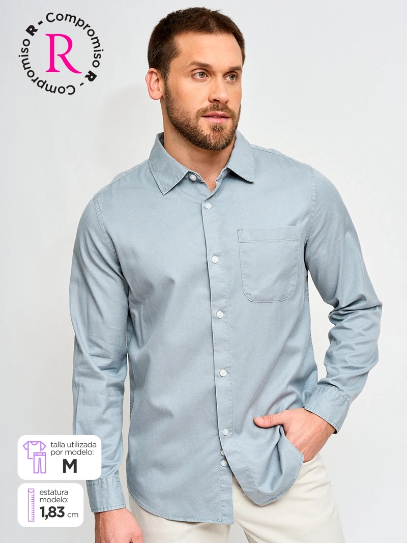 CAMISA HOMBRE MARQUIS MANGA LARGA - 1