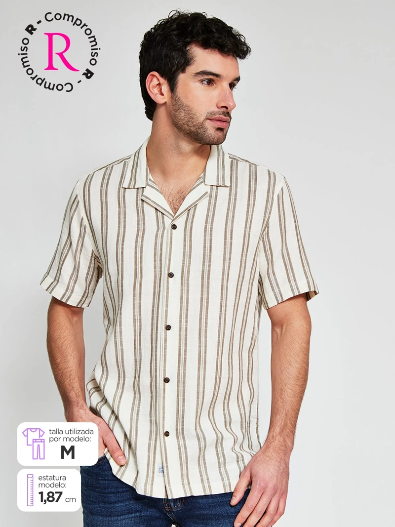 CAMISA HOMBRE REGATTA ALGODÓN MANGA CORTA - 1