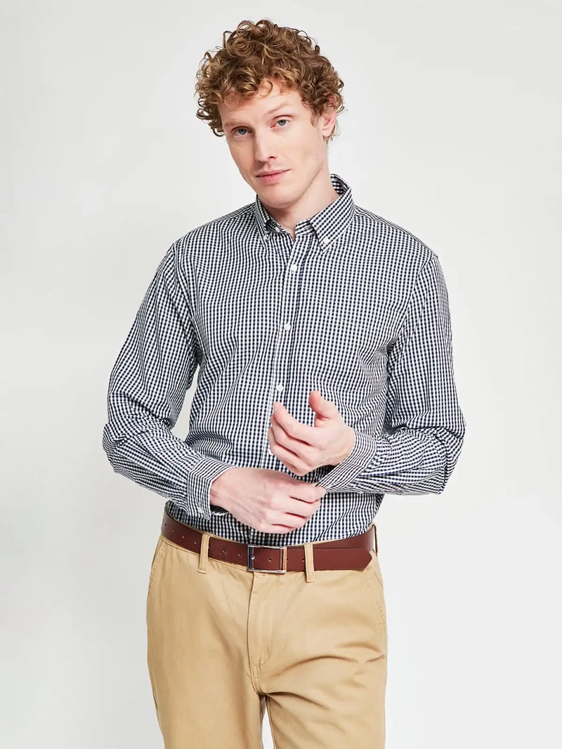 CAMISA HOMBRE REGATTA ALGODÓN MANGA LARGA LÍNEA BÁSICA - 1