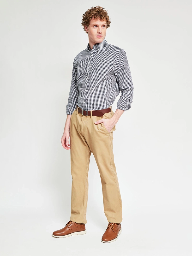 CAMISA HOMBRE REGATTA ALGODÓN MANGA LARGA LÍNEA BÁSICA - 4