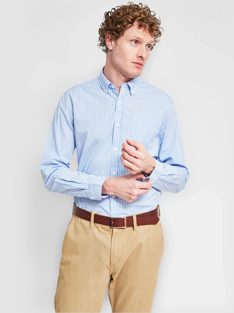 CAMISA HOMBRE REGATTA ALGODÓN MANGA LARGA LÍNEA BÁSICA - 1