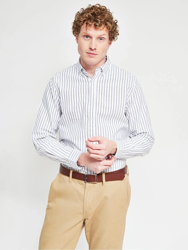 CAMISA HOMBRE REGATTA ALGODÓN MANGA LARGA - 1