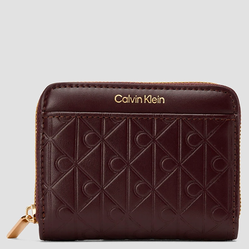 BILLETERA CALVIN KLEIN 4F1081G601 CAFÉ CUERO - 1