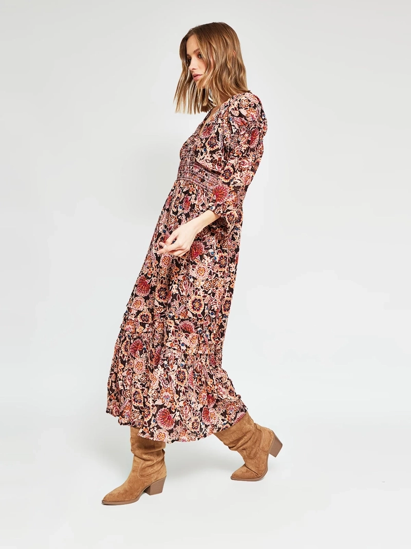 VESTIDO MUJER TATIENNE LARGO ESTAMPADO - 2