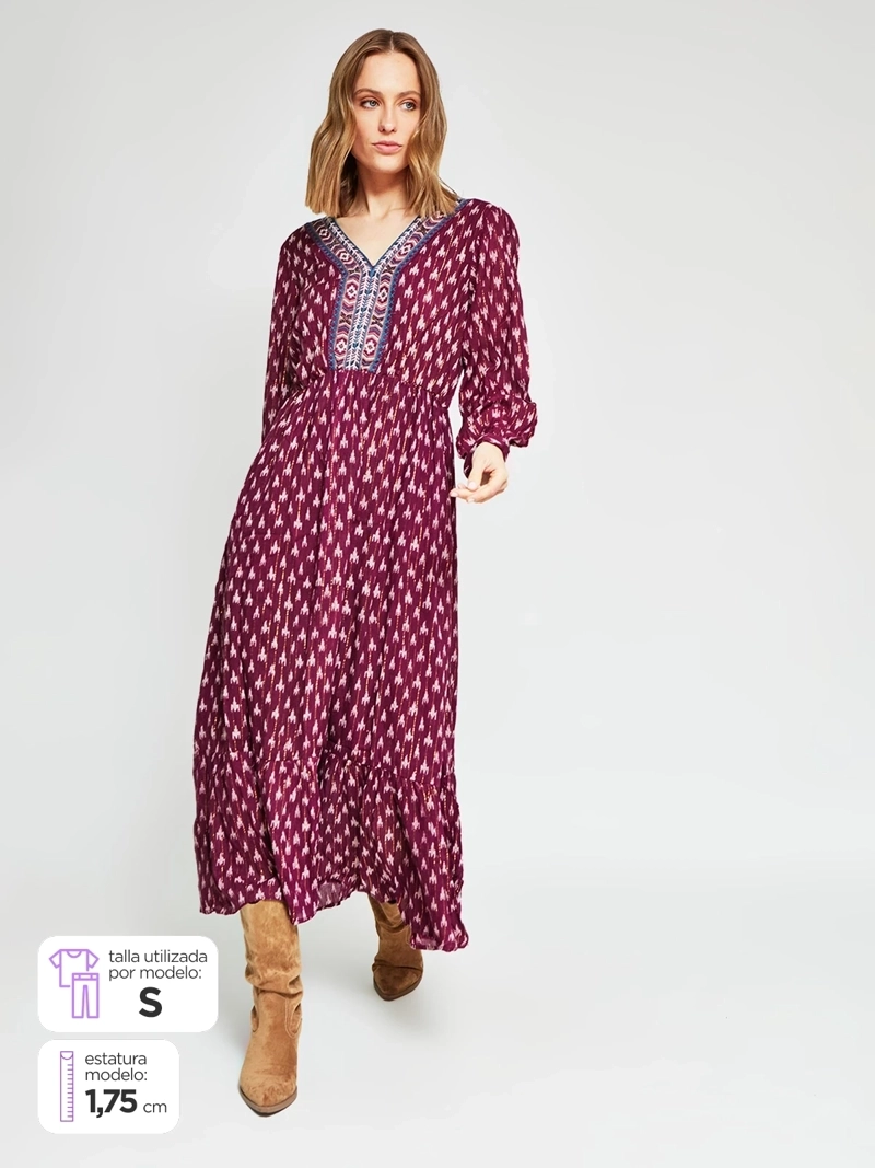 VESTIDO MUJER TATIENNE LARGO ESTAMPADO