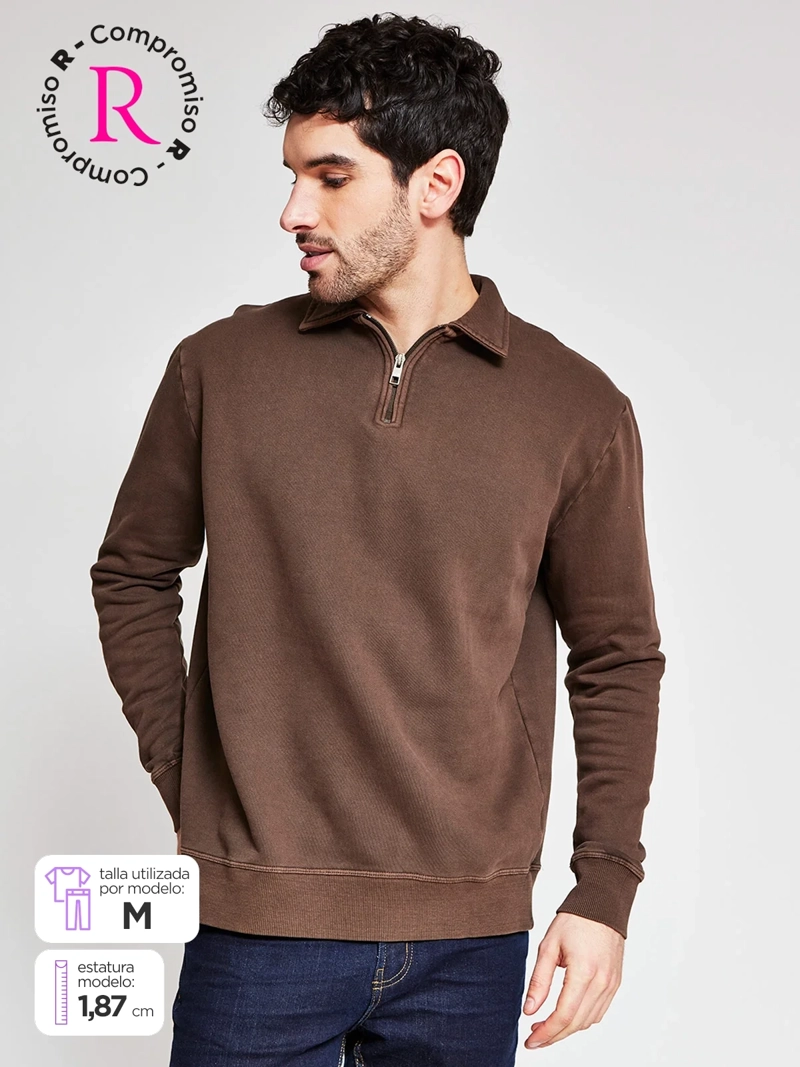 POLERÓN HOMBRE MARQUIS ALGODÓN HALF ZIPPER - 1