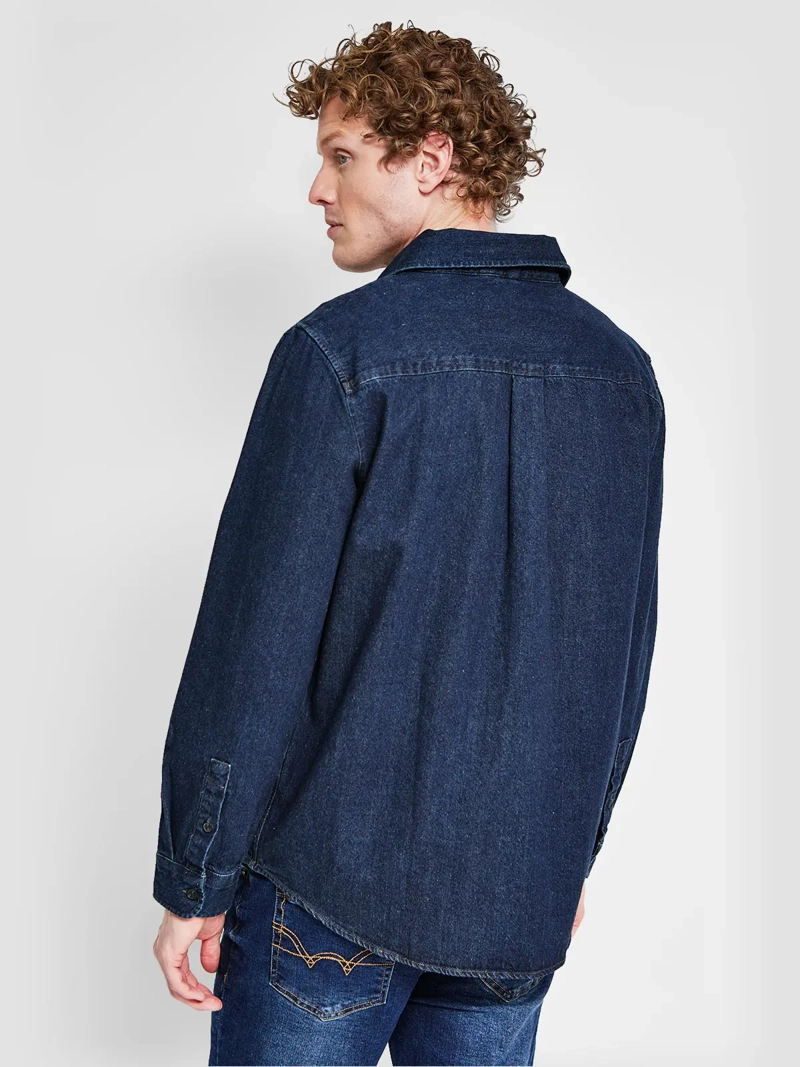 CAMISA HOMBRE MARQUIS ALGODÓN MANGA LARGA DENIM - 2