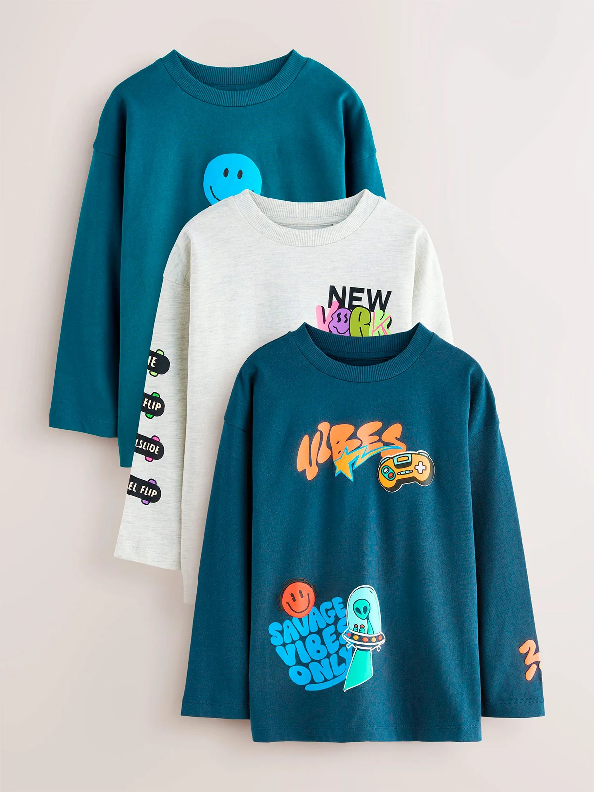 POLERA MANGA LARGA NIÑO NEXT - 1