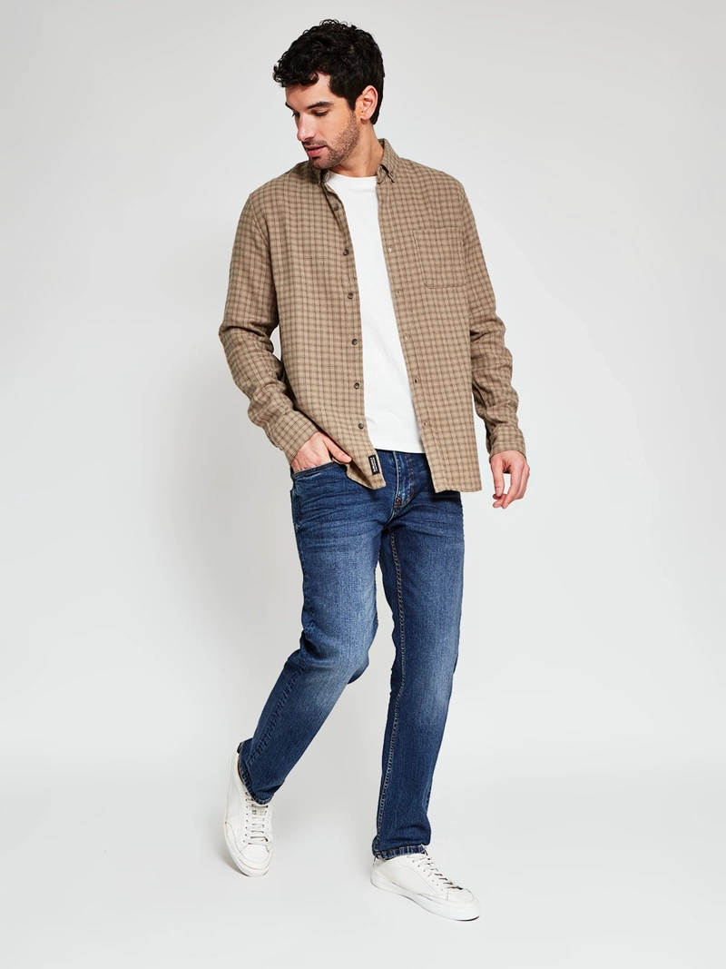 CAMISA HOMBRE BARBADOS ALGODÓN MANGA LARGA - 4
