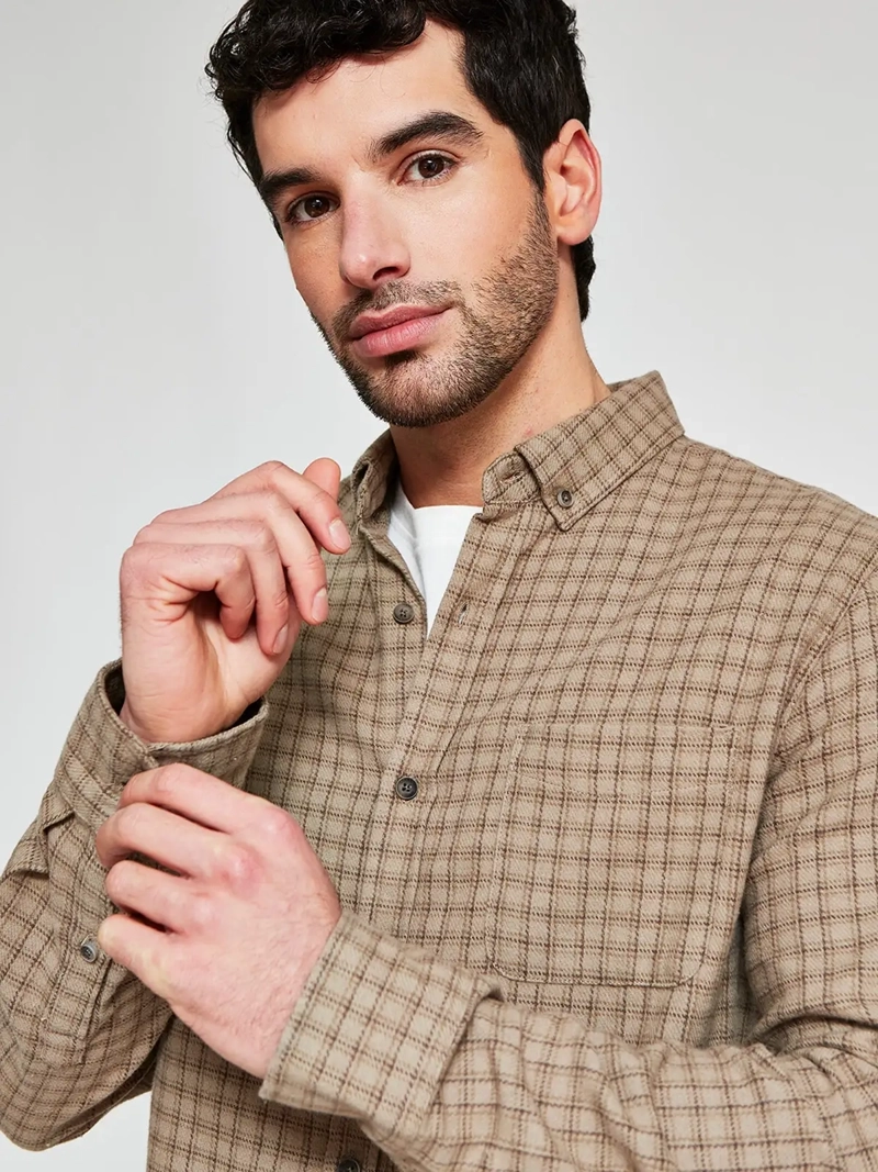 CAMISA HOMBRE BARBADOS ALGODÓN MANGA LARGA - 3