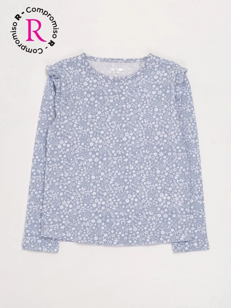 POLERA MANGA LARGA NIÑA HARVEST FULL PRINT VUELITOS - 3