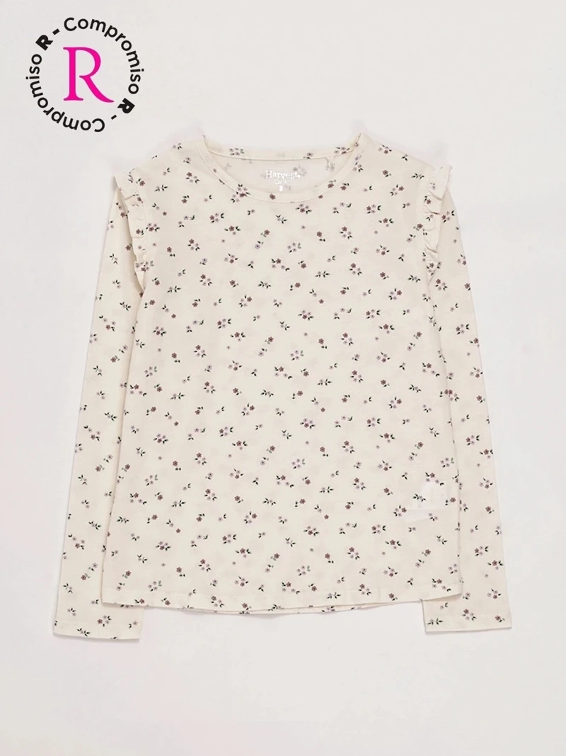 POLERA MANGA LARGA NIÑA HARVEST FULL PRINT VUELITOS - 3