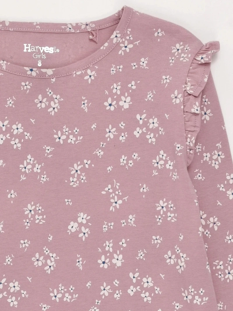POLERA MANGA LARGA NIÑA HARVEST FULL PRINT VUELITOS - 5