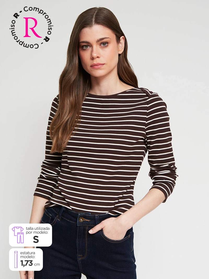 POLERA MUJER REGATTA ALGODÓN MANGA LARGA - 1