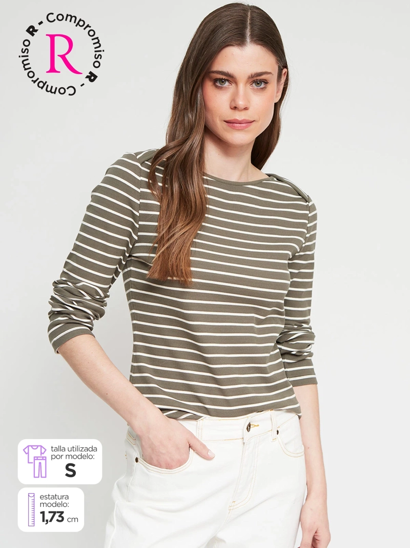 POLERA MUJER REGATTA ALGODÓN MANGA LARGA - 1