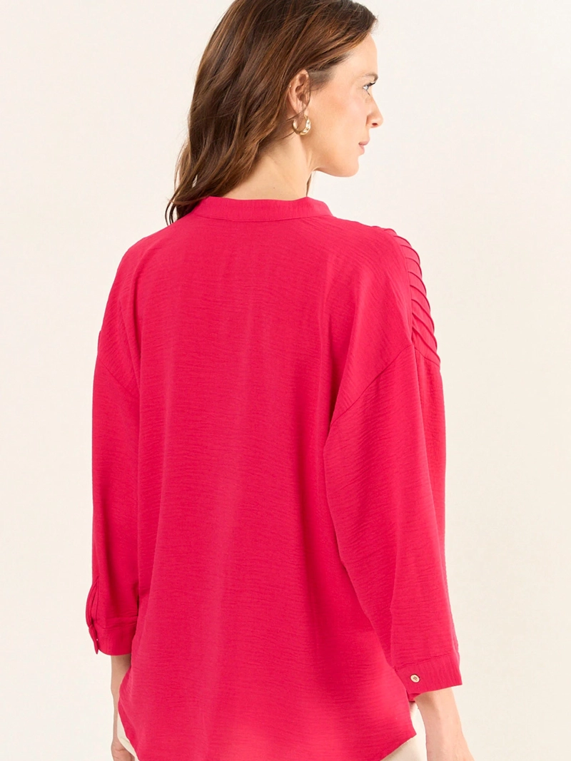 BLUSA MUJER MA GRIFFE CUELLO MAO MANGA 3/4 - 4