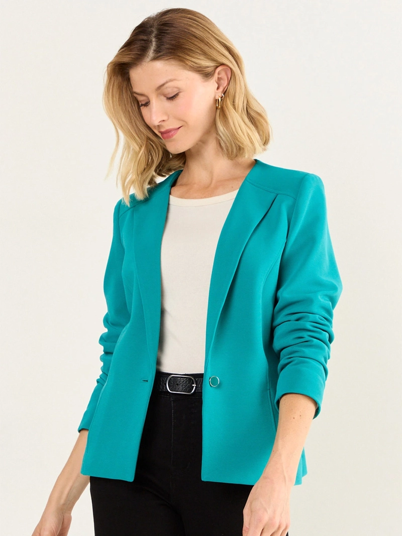 BLAZER MUJER MA GRIFFE MANGA LARGA ABOTONADO BOLSILLOS - 3