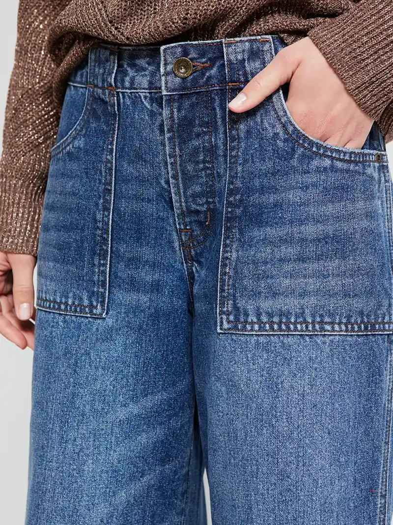 JEANS MUJER REGATTA ALGODÓN WIDE LEG - 4