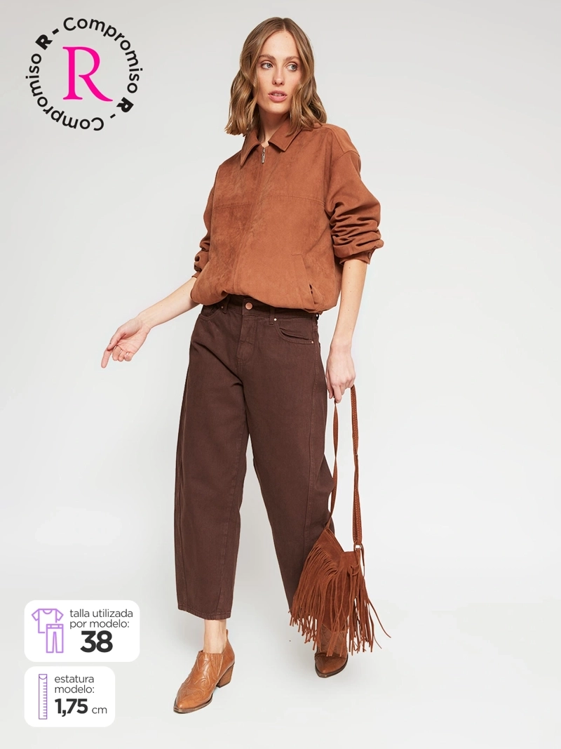 JEANS MUJER TATIENNE ALGODÓN BARREL - 1