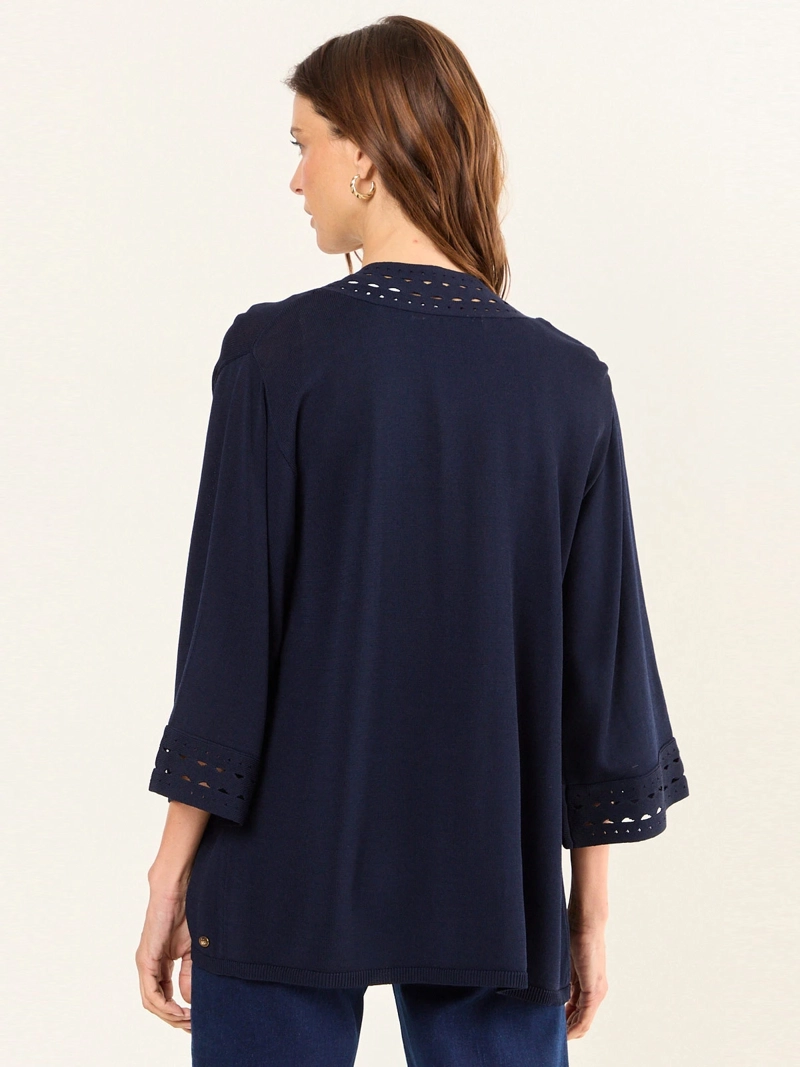 SWEATER MUJER MA GRIFFE TIPO KIMONO CALADO - 4