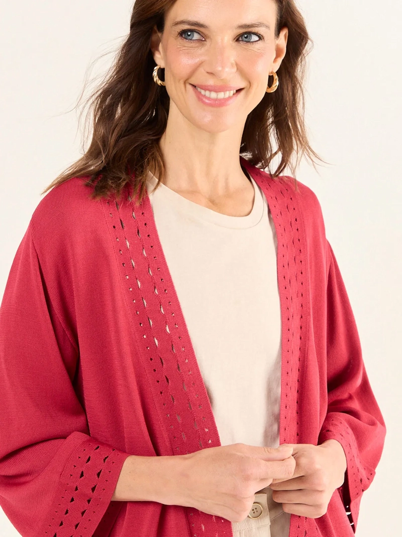 SWEATER MUJER MA GRIFFE TIPO KIMONO CALADO - 5